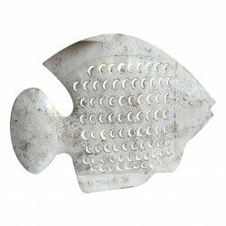 ADORNO APLIQUE PARED PEZ METAL 41X3X31 CM.