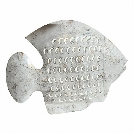 ADORNO APLIQUE PARED PEZ METAL 41X3X31 CM.