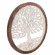 APLIQUE ADORNO PARED ÁRBOL DE LA VIDA MADERA 63X3.50X63 CM.