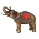 FIGURA ELEFANTE CON FLOR RESINA 11X20X16 CM
