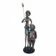 FIGURA DON QUIJOTE Y SANCHO RESINA 13.50X10X40 CM.
