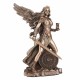 FIGURA NEMESIS DIOSA GRIEGA DE LA VENGANZA RESINA 12.50X17X21 CM.