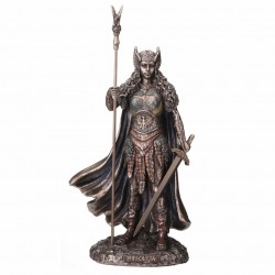 FIGURA HIPOLITA REINA AMAZONAS RESINA 12.5X8X24.50 CM.