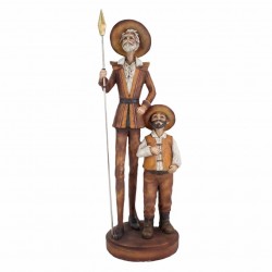FIGURA DON QUIJOTE Y SANCHO RESINA 14.50X13X38.50 CM.