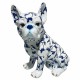 FIGURA PERRO BULLDOG FRANCÉS RESINA 16X12X19.50 CM.