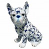 FIGURA PERRO BULLDOG FRANCÉS RESINA 16X12X19.50 CM.