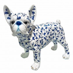FIGURA PERRO BULLDOG FRANCÉS RESINA 33X15X27 CM.