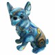 FIGURA PERRO BULLDOG FRANCÉS RESINA 16X12.50X19.50 CM.