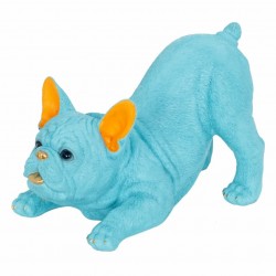 FIGURA PERRO BULLDOG FRANCÉS RESINA 34.50X20X22 CM.