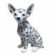 FIGURA PERRO CHIHUAHUA RESINA 17X12X24 CM.