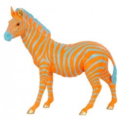 FIGURA CEBRA RESINA 55X25X50 cm.