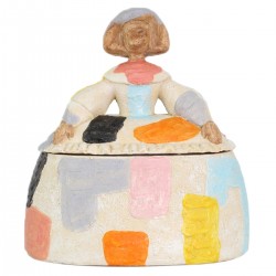 FIGURA CAJA MENINA RESINA 27X15.50X30 CM.