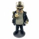 FIGURA PERRO BULLDOG FRANCÉS CAPITÁN RESINA 8.50X8X17 CM.