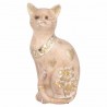 FIGURA GATO SENTADO RESINA 11.5X8X21 CM.