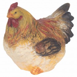 FIGURA GALLINA RESINA 8.5X6X8 CM.