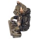 FIGURA PERRO BULLDOG DJ RESINA 23.5X17X24 CM.