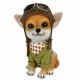 FIGURA PERRO PILOTO RESINA 10X9.5X15 CM. FIGURA PERRO PILOTO RESINA 10X9.5X15 CM.