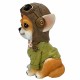 FIGURA PERRO PILOTO RESINA 10X9.5X15 CM. FIGURA PERRO PILOTO RESINA 10X9.5X15 CM.