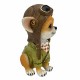 FIGURA PERRO PILOTO RESINA 10X9.5X15 CM. FIGURA PERRO PILOTO RESINA 10X9.5X15 CM.
