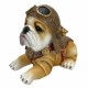 FIGURA PERRO PILOTO RESINA 9X14X11.50 CM.