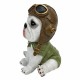 FIGURA PERRO PILOTO RESINA 11X11X15 CM. FIGURA PERRO PILOTO RESINA 11X11X15 CM.