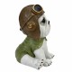 FIGURA PERRO PILOTO RESINA 11X11X15 CM. FIGURA PERRO PILOTO RESINA 11X11X15 CM.
