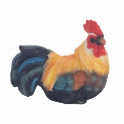 FIGURA GALLO RESINA 7.5X4X6.5 CM. FIGURA GALLO RESINA 7.5X4X6.5 CM.