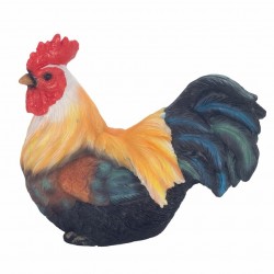 FIGURA GALLO RESINA 14X7X11 CM.