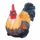 FIGURA GALLO RESINA 14X7X11 CM.