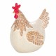 FIGURA GALLINA RESINA 12X9X16 CM.