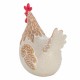 FIGURA GALLINA RESINA 12X9X16 CM.