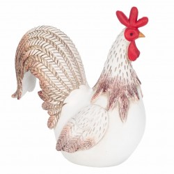 FIGURA GALLINA RESINA 19.5X9X21 CM.