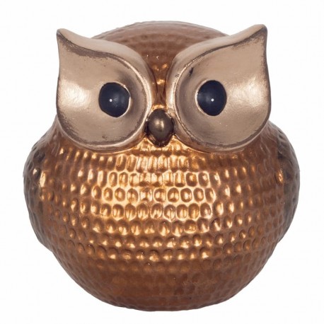 FIGURA BÚHO RESINA 13X11X14 CM.