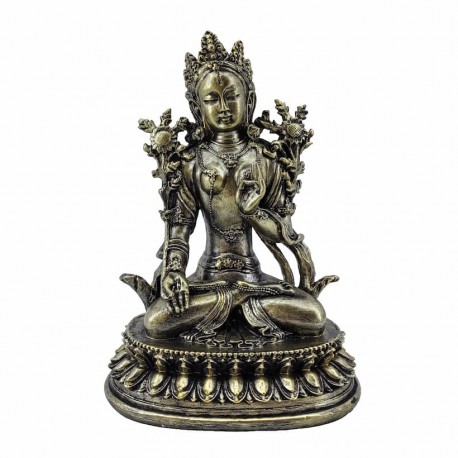 FIGURA BUDA MEDITANDO RESINA 13X10X17.50 CM.