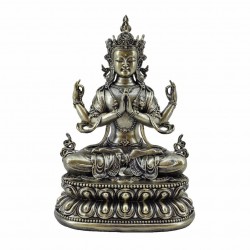 FIGURA BUDA MEDITANDO RESINA 13.50X10X20 CM.