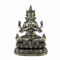 FIGURA BUDA MEDITANDO RESINA 21X15.50X31 CM.