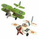 SET 2 FIGURAS AVIONETA RETRO METAL 16.5X15X6.50 CM.