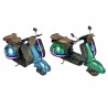 SET 2 FIGURAS MOTOS SCOOTER METAL RETRO 17X8X11 CM.