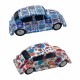 SET 2 FIGURAS COCHE RETRO RESINA 16X6X50 CM.