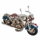 FIGURA MOTO METAL RETRO 19X8X12 CM.