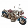 FIGURA MOTO METAL RETRO 19X8X12 CM.