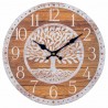 RELOJ PARED ÁRBOL DE LA VIDA MADERA 34X2.5X34 CM.