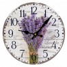 RELOJ PARED LAVANDA MADERA RETRO 34X3X34 CM.