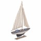 FIGURA BARCO VELERO CON BASE MADERA 34X5.5X50 CM.