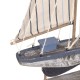 FIGURA BARCO VELERO CON BASE MADERA 24X5X42 CM.