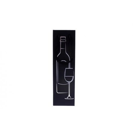 LOTE 50 BOLSAS PAPEL BOTELLA DE VINO 28 x 8 x 8 CM