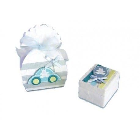 SET 33 CAJITAS Y BOLSITAS BABY AZUL