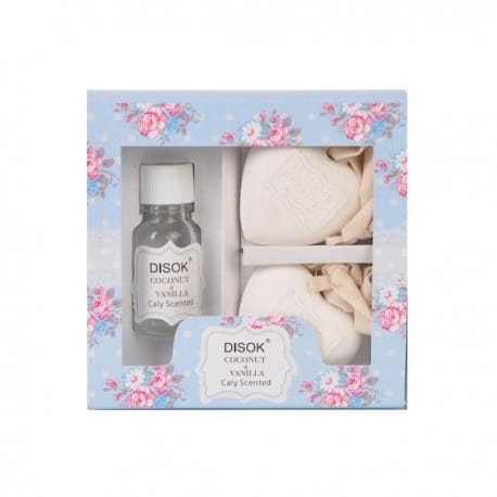 DIFUSOR AMBIENTADOR + CORAZÓN EN CAJA FLORAL 20 ML